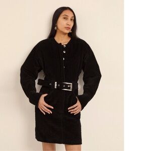 Alix of Bohemia Laurent Licorice Corduroy Dress Size L